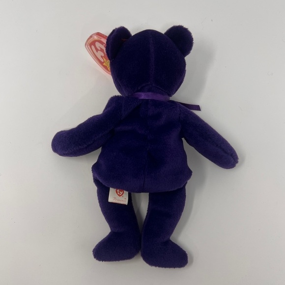 TY Princess Diana Commemorative Purple Vintage 1997 Beanie Baby With Errors - Picture 9 of 10